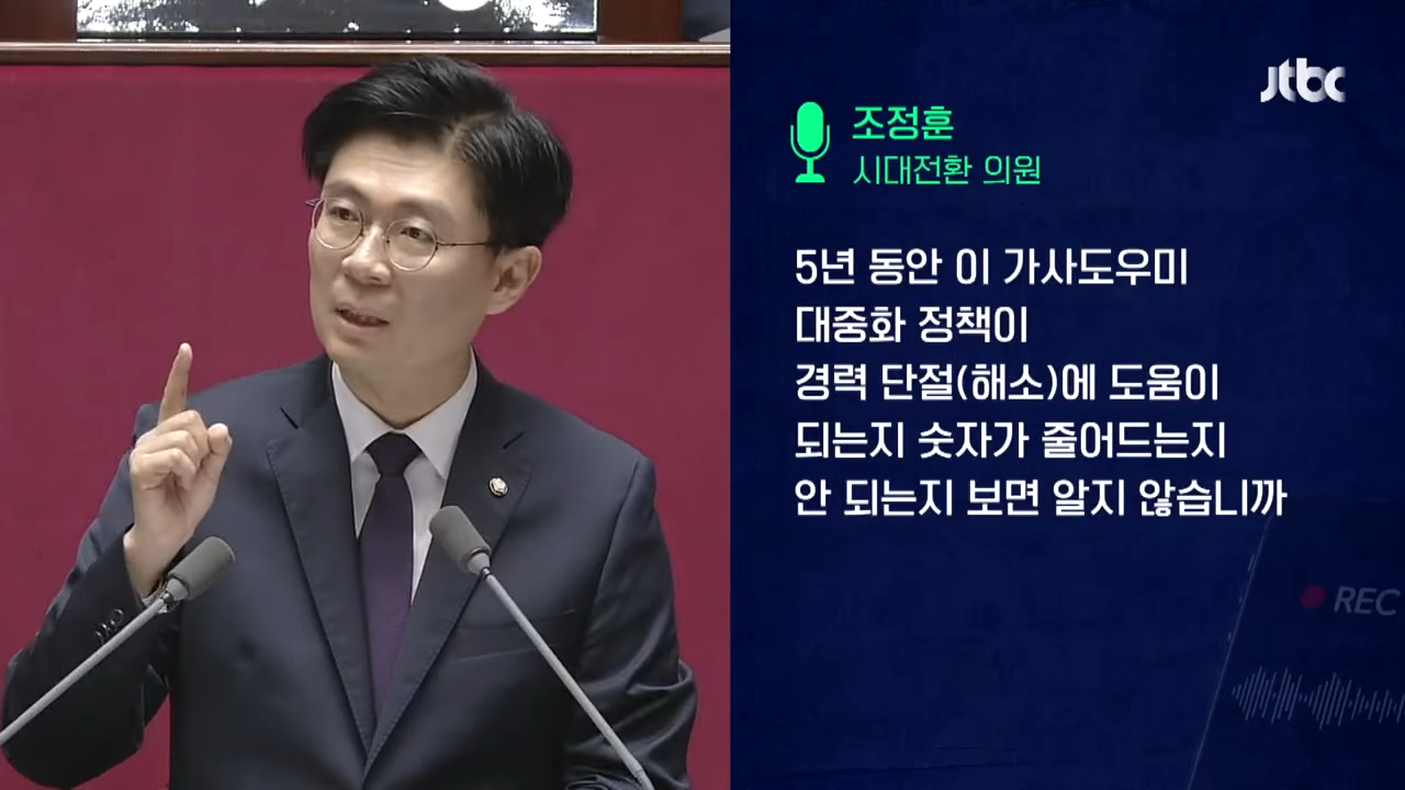 [담박인터뷰] 조정훈 _외국인 가사도우미에 최저임금_…'있는 사람들'의 정책 돼 계층 갈등_ _ JTBC News 7-13 screenshot.png